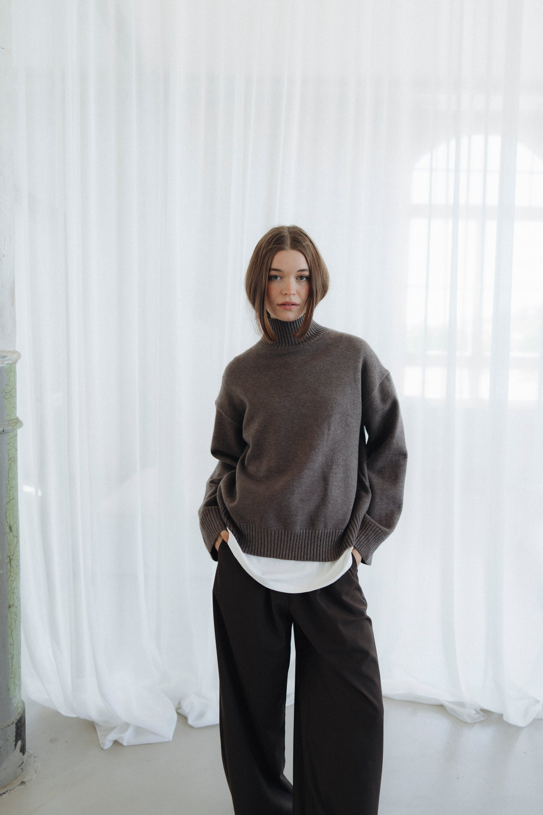 Stehkragen Pullover FRIEDA