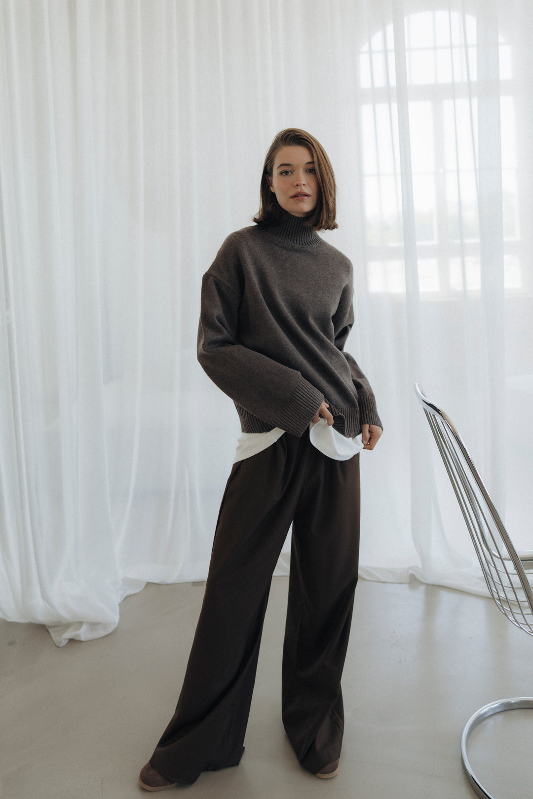 Stehkragen Pullover FRIEDA