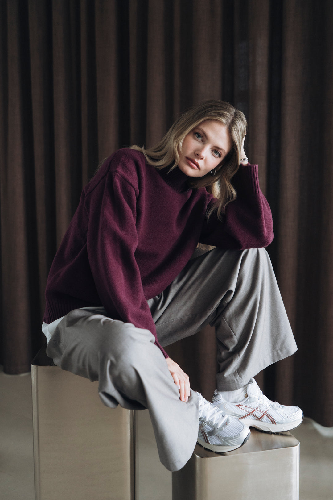 Stehkragen Pullover FRIEDA