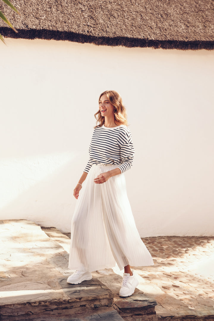 Plisseehose BLANCHE