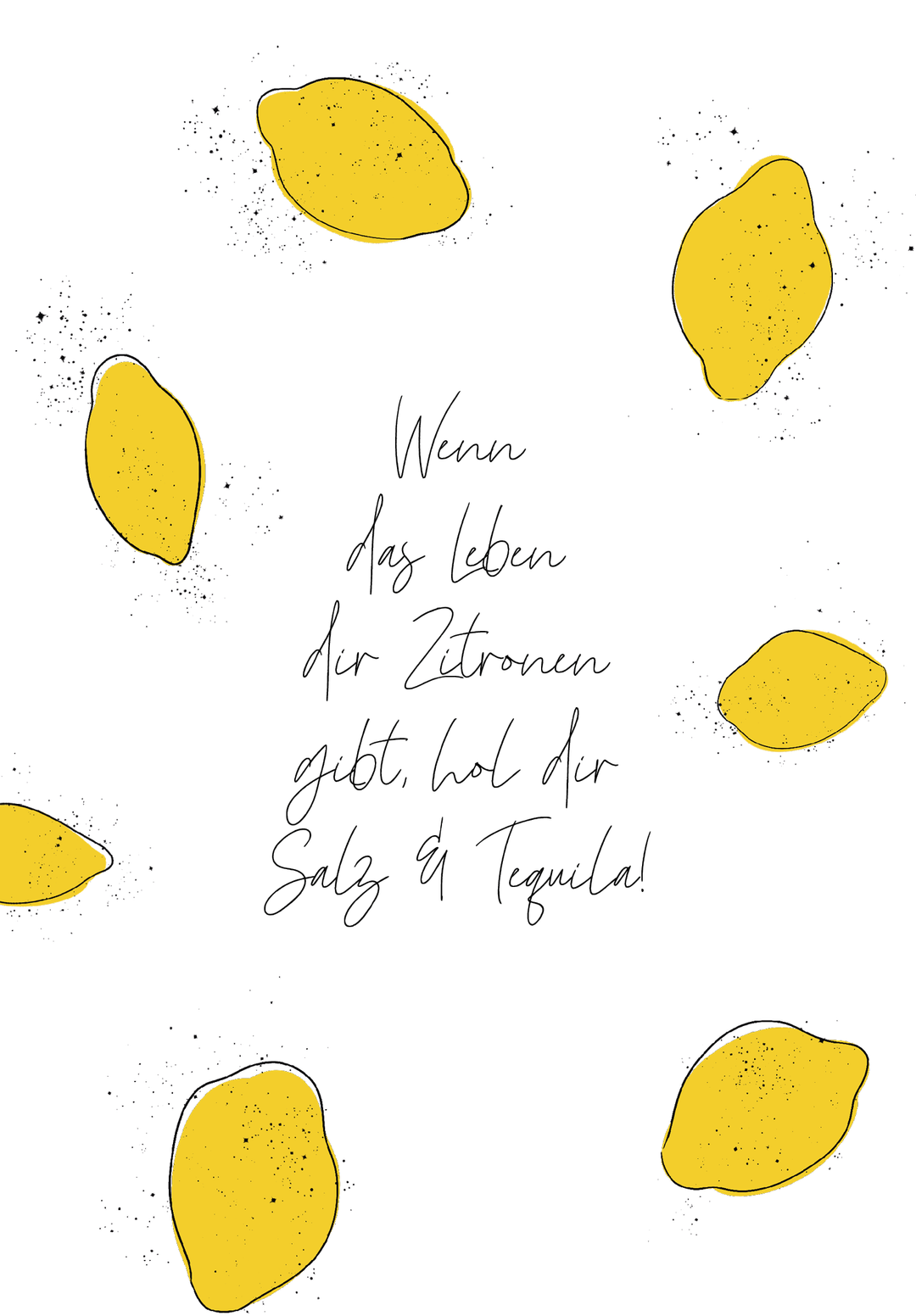 Postkarte "Wenn dir das Leben Zitronen gibt"