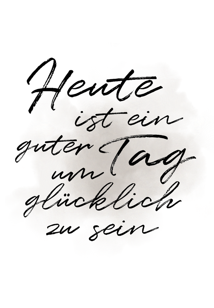 Postkarte "Heute ist ein guter Tag um glücklich zu sein"