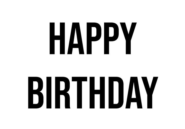 Postkarte "Happy Birthday"