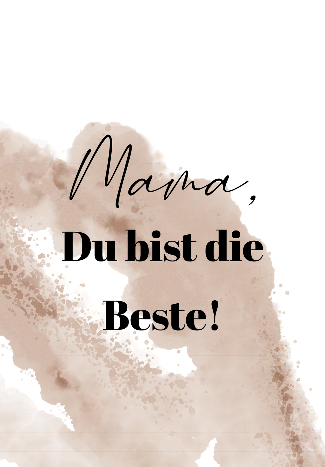 Postkarte "Mama, Du bist die Beste"