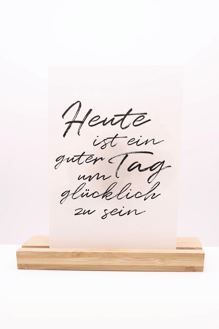 Postkarte "Heute ist ein guter Tag um glücklich zu sein"