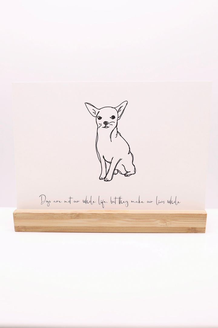 Postkarte "Dogs are not our whole life, but they make our lives whole"