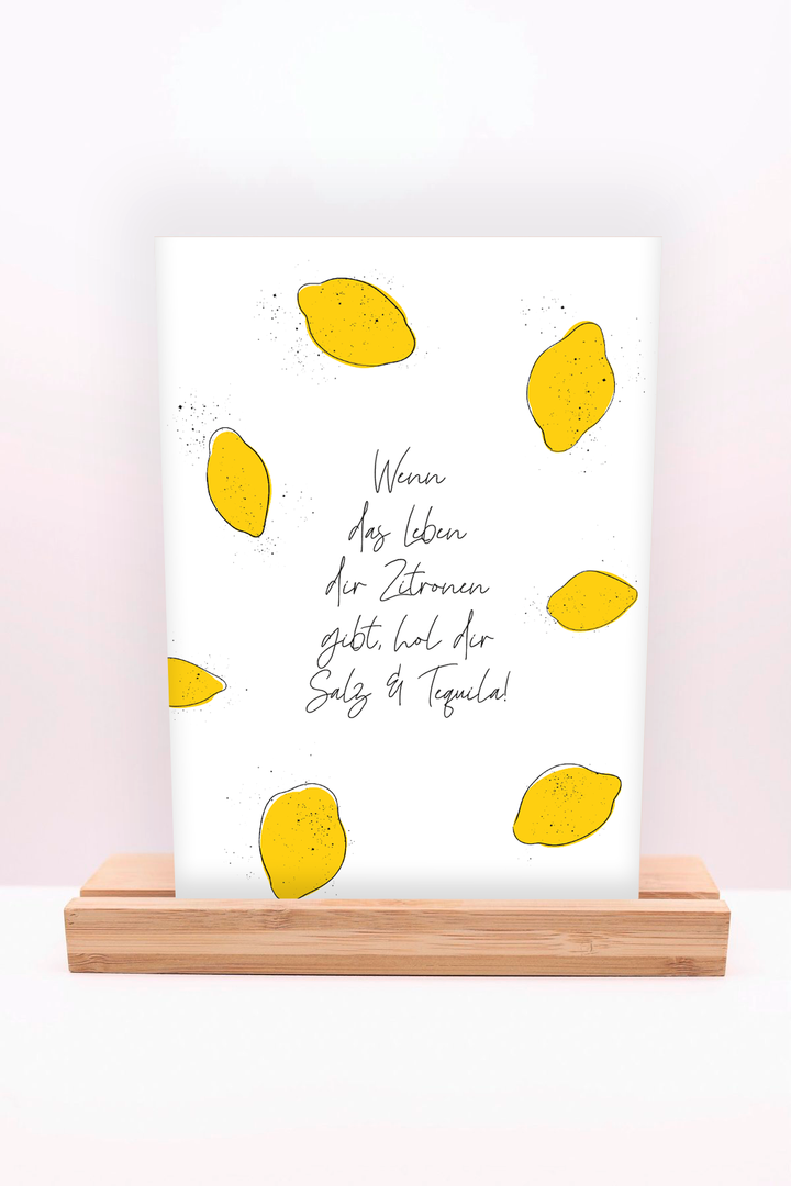 Postkarte "Wenn dir das Leben Zitronen gibt"