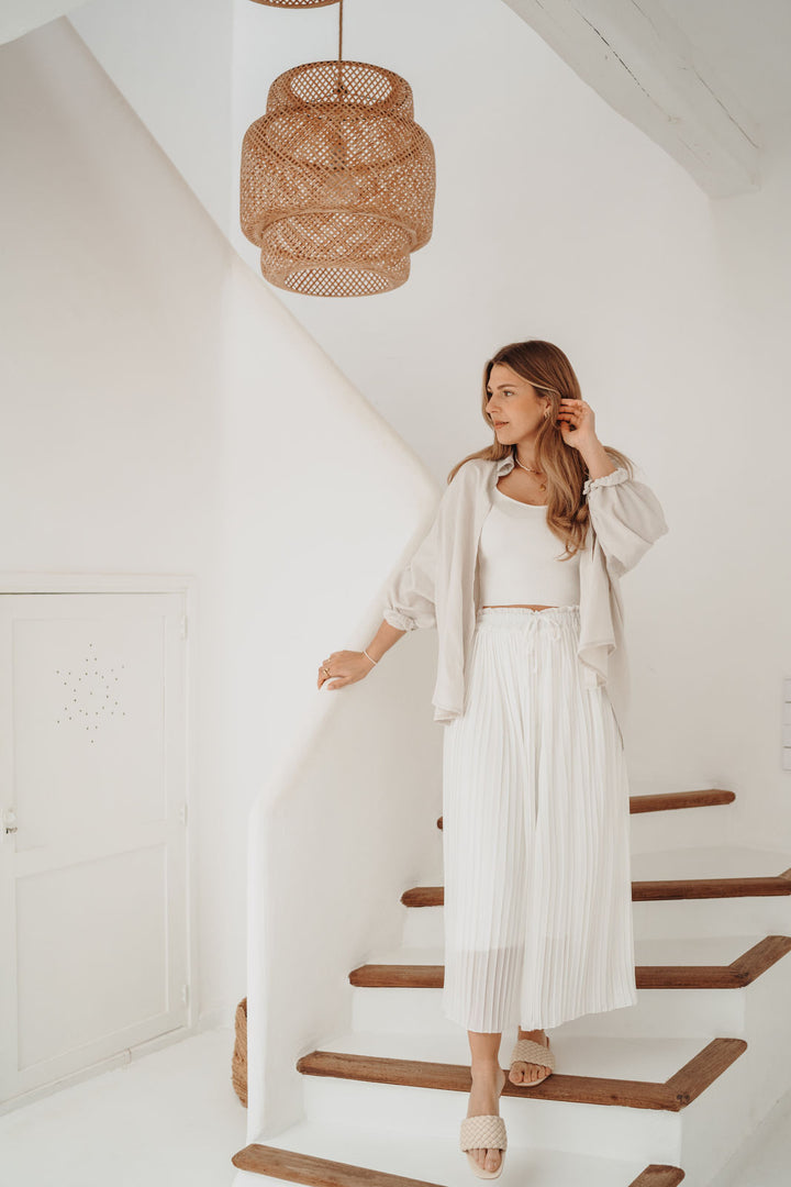 Plisseehose BLANCHE