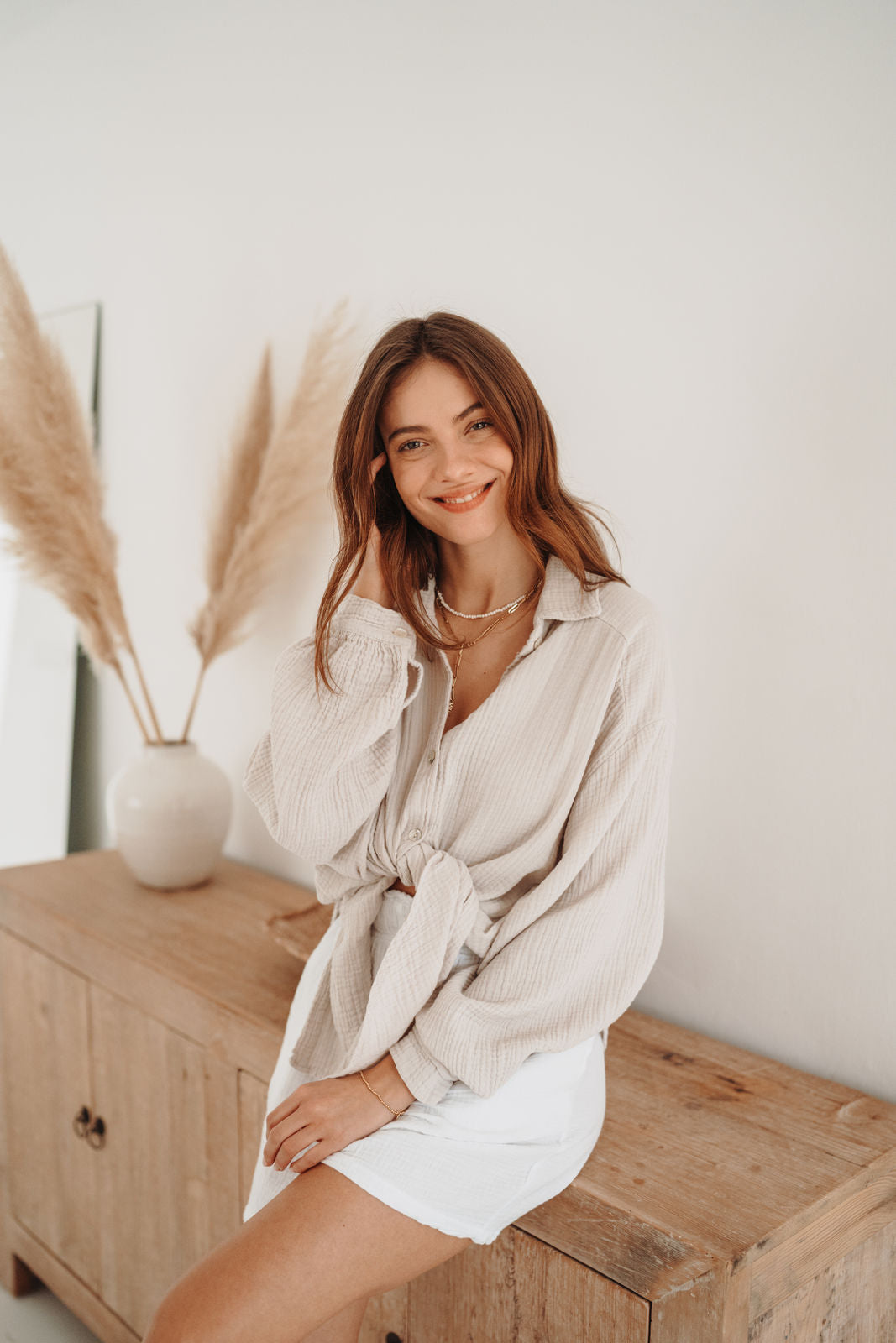 Villa sophie musselin bluse Clearance